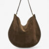 Oskan Hobo Soft Suede Calfskin Leather Bag