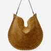 Oskan Hobo Soft Suede Calfskin Leather Bag