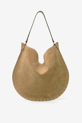 Oskan Hobo Soft Suede Calfskin Leather Bag