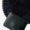 Oskan Hobo Soft Suede Calfskin Leather Bag
