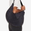 Oskan Hobo Soft Suede Calfskin Leather Bag