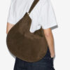 Oskan Hobo Soft Suede Calfskin Leather Bag