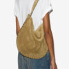 Oskan Hobo Soft Suede Calfskin Leather Bag