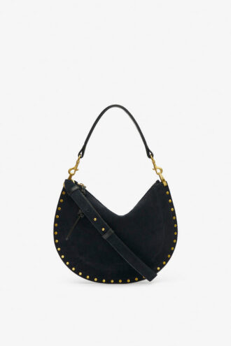 Oskan Hobo Soft Zip Braided Suede Calfskin Leather Handbag