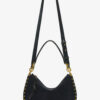 Oskan Hobo Soft Zip Braided Suede Calfskin Leather Handbag