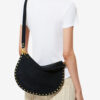 Oskan Hobo Soft Zip Braided Suede Calfskin Leather Handbag