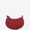 Oskan Moon Braided Suede Calfskin Leather Shoulder Bag