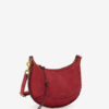 Oskan Moon Braided Suede Calfskin Leather Shoulder Bag