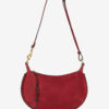 Oskan Moon Braided Suede Calfskin Leather Shoulder Bag