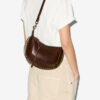 Oskan Moon Calfskin Leather Shoulder Bag
