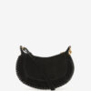 Oskan Moon Shoulder Bag in Braided Suede Calfskin Leather