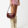 Oskan Moon Shoulder Bag in Soft Leather