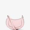 Oskan Moon Shoulder Bag in Suede Leather