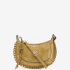 Oskan Moon Suede Calfskin Baguette Handbag