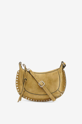 Oskan Moon Suede Calfskin Baguette Handbag