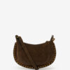 Oskan Moon Suede Calfskin Baguette Handbag