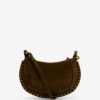 Oskan Moon Suede Calfskin Baguette Handbag