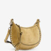Oskan Moon Suede Calfskin Baguette Handbag