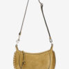 Oskan Moon Suede Calfskin Baguette Handbag