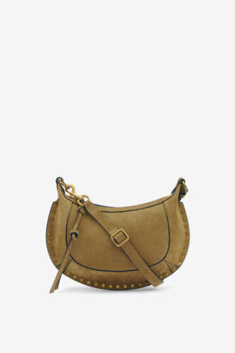 Oskan Moon Suede Calfskin Leather Shoulder Bag