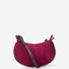 Oskan Moon Suede Calfskin Leather Shoulder Bag
