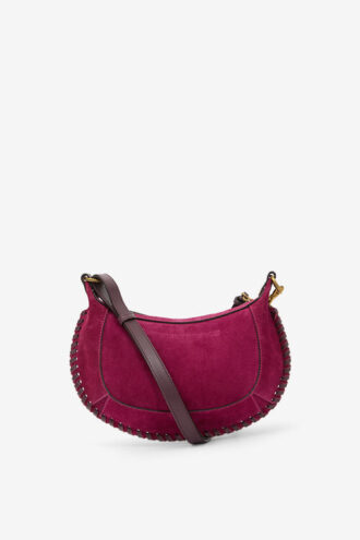 Oskan Moon Suede Calfskin Leather Shoulder Bag