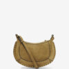 Oskan Moon Suede Calfskin Leather Shoulder Bag