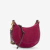 Oskan Moon Suede Calfskin Leather Shoulder Bag