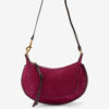 Oskan Moon Suede Calfskin Leather Shoulder Bag