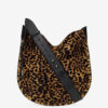 Oskan Soft Bag in “Pony” Style Leather with a Leopard Print