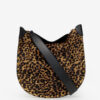Oskan Soft Bag in “Pony” Style Leather with a Leopard Print