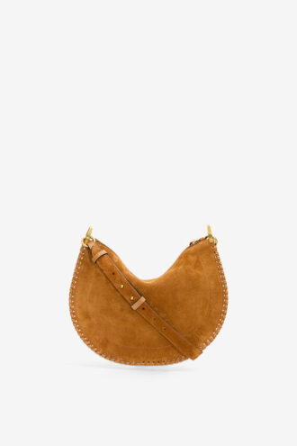 Oskan Soft Zip Bag in Braided Suede Calfskin Leather