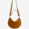 Oskan Soft Zip Bag in Braided Suede Calfskin Leather