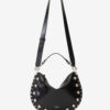 Oskan Soft Zip Bag in Studded Cowhide Leather