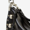 Oskan Soft Zip Bag in Studded Cowhide Leather