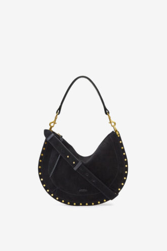 Oskan Soft Zip Bag in Suede Calfskin Leather