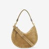 Oskan Soft Zip Bag in Suede Calfskin Leather