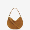 Oskan Soft Zip Bag in Suede Calfskin Leather