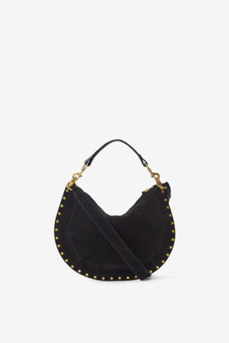 Oskan Soft Zip Bag in Suede Calfskin Leather
