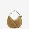 Oskan Soft Zip Bag in Suede Calfskin Leather