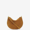 Oskan Soft Zip Bag in Suede Calfskin Leather