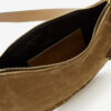 Oskan Soft Zip Bag in Suede Calfskin Leather