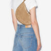 Oskan Soft Zip Bag in Suede Calfskin Leather