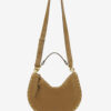 Oskan Soft Zip Bag in Suede Calfskin Leather