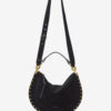 Oskan Soft Zip Bag in Suede Calfskin Leather