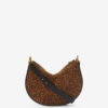Oskan Soft Zip Printed Suede Leather Bag