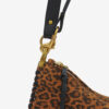 Oskan Soft Zip Printed Suede Leather Bag