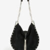Oskan Tassel Suede Calfskin Leather Shoulder Bag