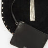 Oskan Tassel Suede Calfskin Leather Shoulder Bag
