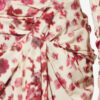 Ovia Short Draped Printed Stretch Silk Skirt